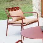 Garden Armchair Made Entirely of Aluminium - Resplendent Viadurini