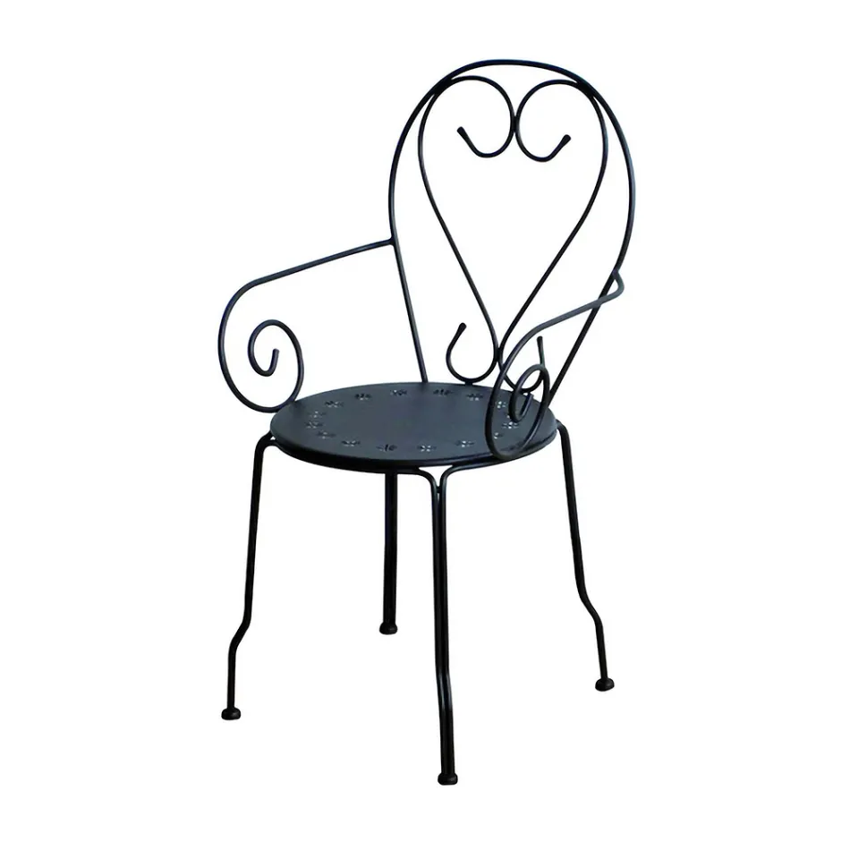 Garden Chair Made Entirely of Metal - Archive Viadurini