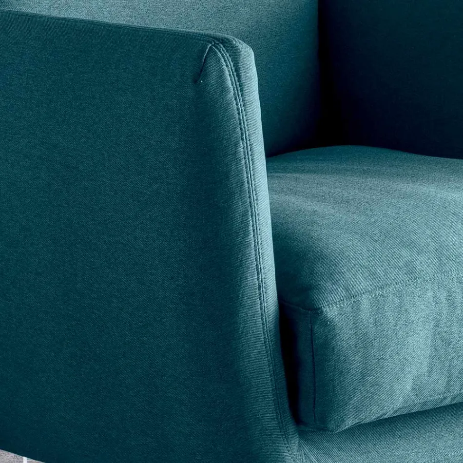 Lounge Armchair with Choice of Swivel or Fixed Base Made in Italy - Ironic Viadurini