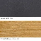 Lounge Armchair with Footrest in Leather and Wood Made in Italy - Butterfly Viadurini