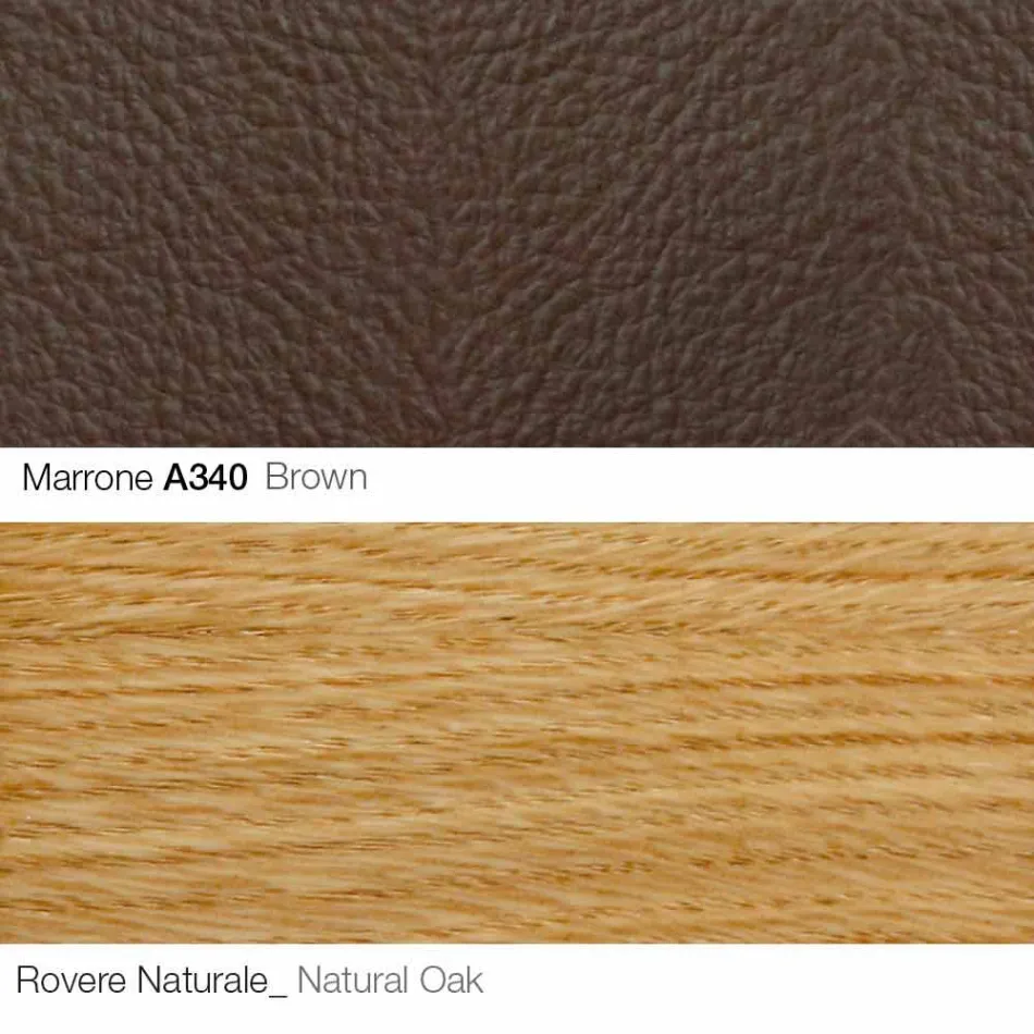 Lounge Armchair with Footrest in Leather and Wood Made in Italy - Butterfly Viadurini