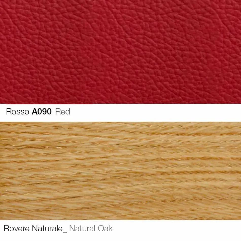 Lounge Armchair with Footrest in Leather and Wood Made in Italy - Butterfly Viadurini