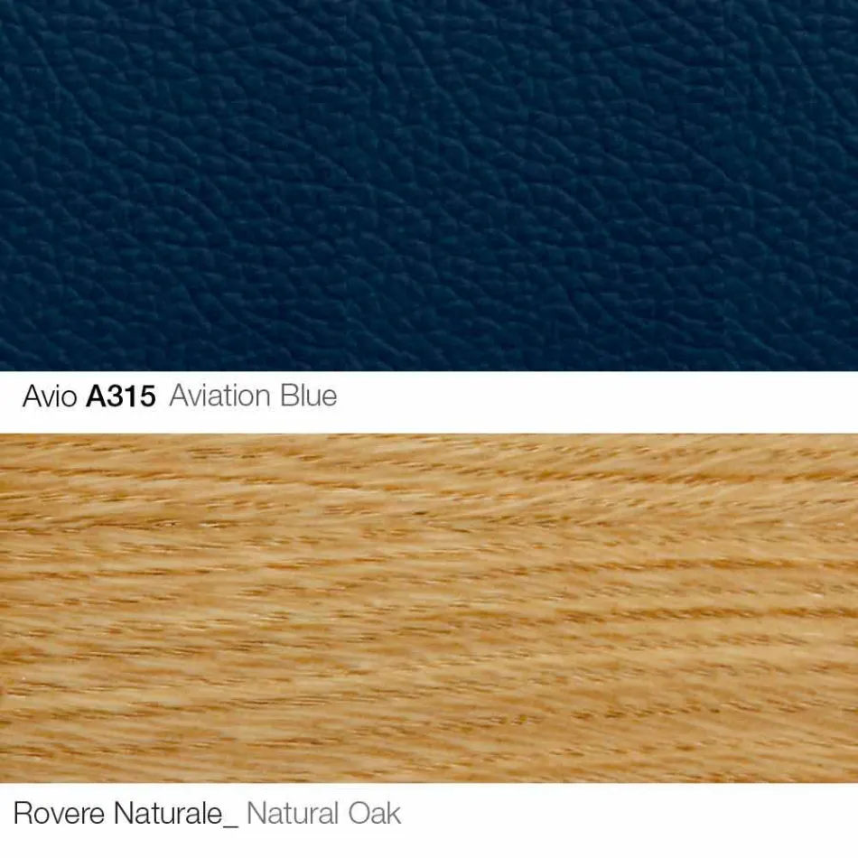 Lounge Armchair with Footrest in Leather and Wood Made in Italy - Butterfly Viadurini