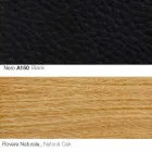 Lounge Armchair with Footrest in Leather and Wood Made in Italy - Butterfly Viadurini