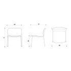 Lounge Armchair in Wood and Metal Made in Italy 2 Pieces - Saffia Viadurini