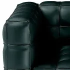Lounge Armchair in Quilted Effect Leather Made in Italy - Vesuvius Viadurini