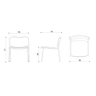 Lounge Armchair in Fabric and Metal Made in Italy 2 Pieces - Sangria Viadurini