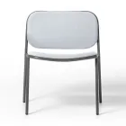 Lounge Armchair in Fabric and Metal Made in Italy 2 Pieces - Sangria Viadurini