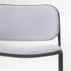 Lounge Armchair in Fabric and Metal Made in Italy 2 Pieces - Sangria Viadurini