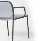 Lounge Armchair Covered in Fabric Made in Italy 2 Pieces - Sangria Viadurini