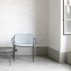 Lounge Armchair Covered in Fabric Made in Italy 2 Pieces - Sangria Viadurini