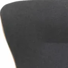 Swivel Lounge Armchair in Leather and Metal Made in Italy - Butterfly Viadurini