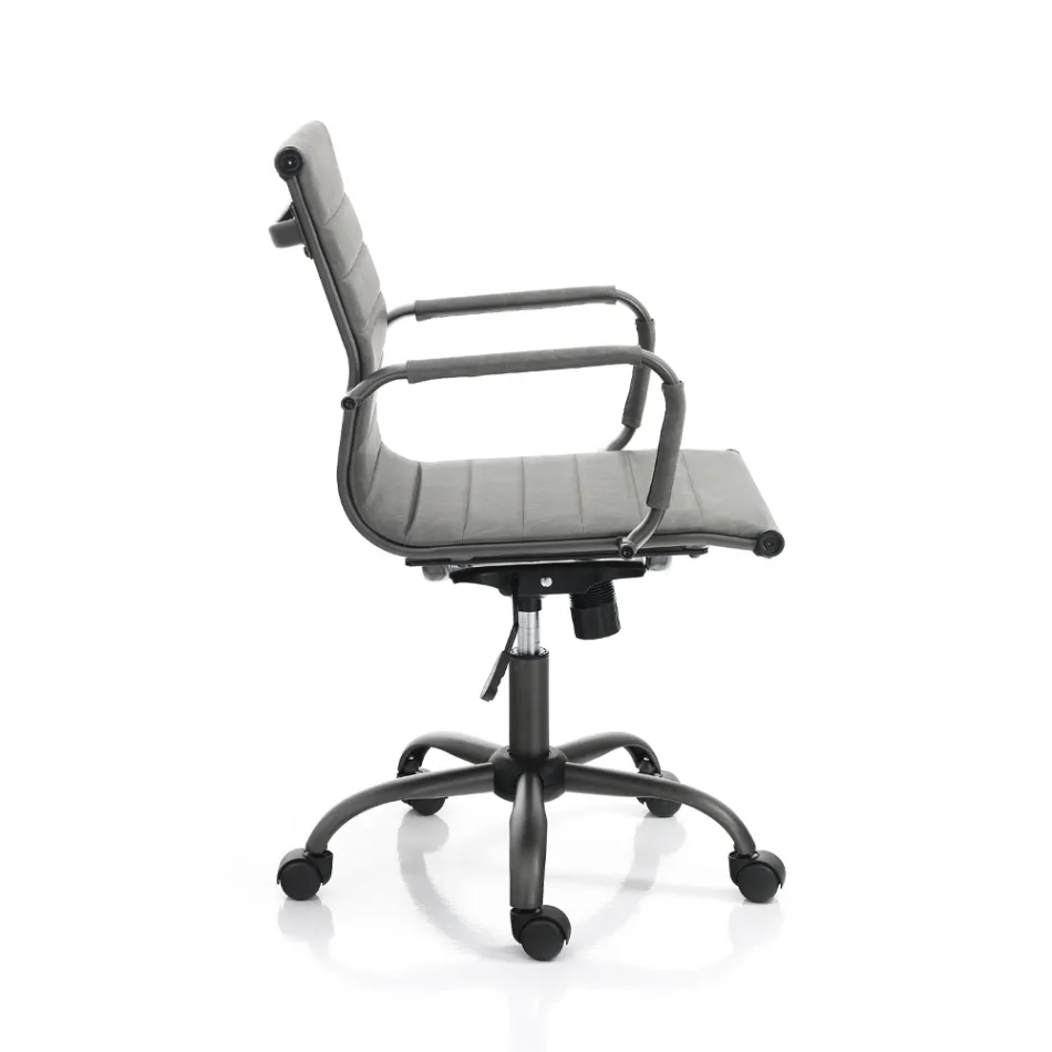 Office Armchair with High or Low Backrest - Rubidio Viadurini