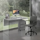 Office Armchair with High or Low Backrest - Rubidio Viadurini