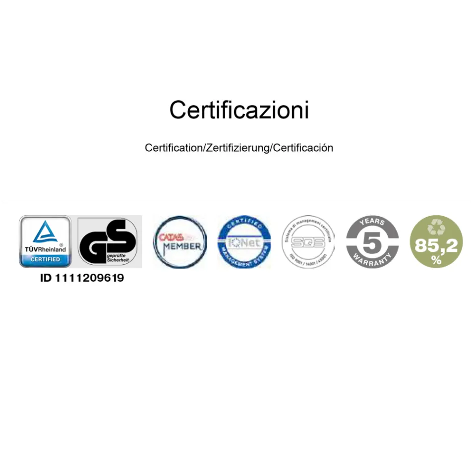 Ergonomic Swivel Office Armchair with Wheels and Headrest - Gimiglia Viadurini