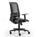 Swivel Office Armchair with Petrol Lift in Technical Fabric and Mesh - Office