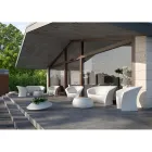 Outdoor Design Armchair in Matt or Lacquered Polyethylene Made in Italy - Conda Viadurini