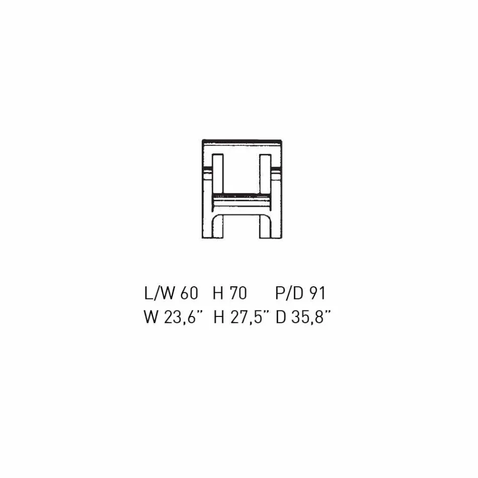 Design Armchair in Black Plywood or Birch Finish Made in Italy - Galatea Viadurini