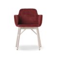 High Quality Armchair with Velvet or Fabric Seat Made in Italy - Molde