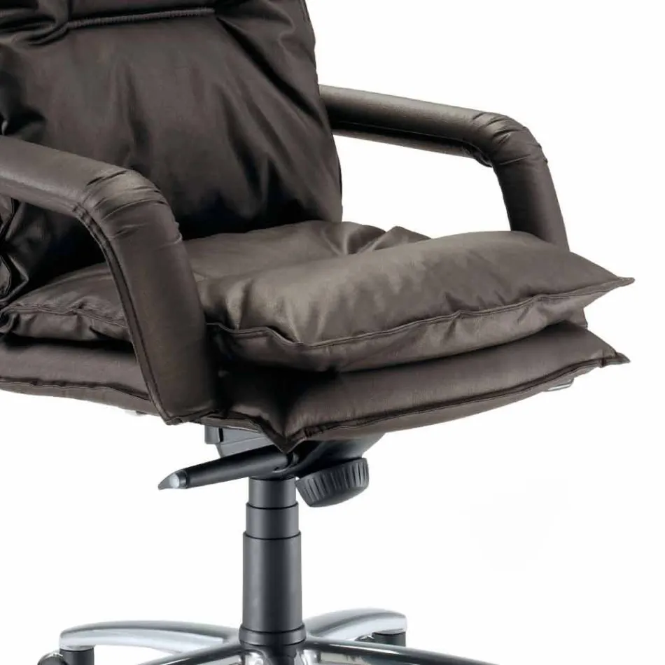 Directional design leatherette armchair made in Italy Gemma Viadurini