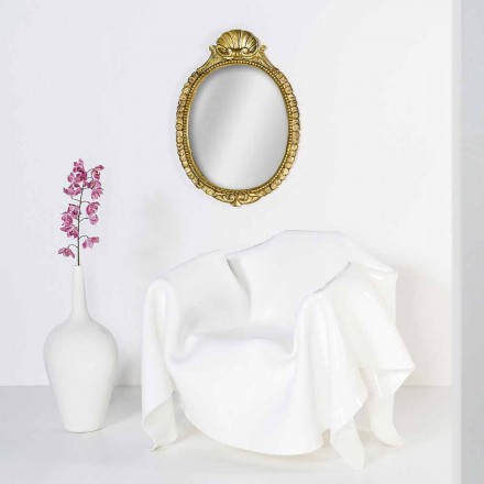 Modern design armchair in white Paris plexiglass, made in Italy Viadurini