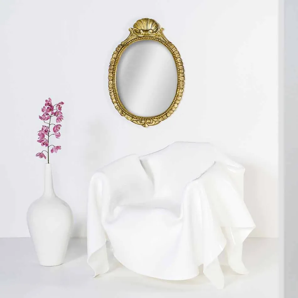 Modern design armchair in white Paris plexiglass, made in Italy Viadurini