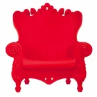 Colored elegant armchair Slide Queen Of Love polyethylene made in Italy Viadurini