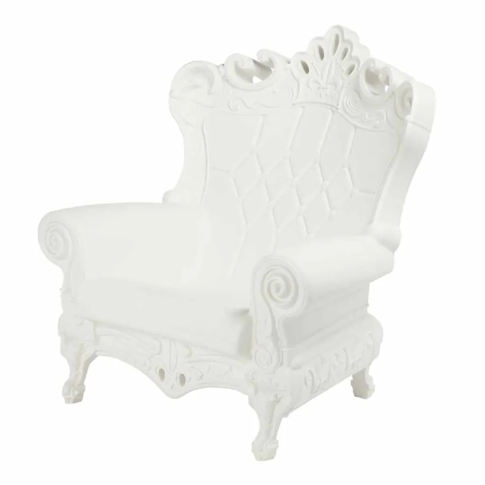 Colored elegant armchair Slide Queen Of Love polyethylene made in Italy Viadurini