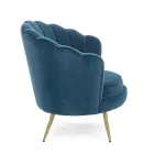 Elegant Upholstered Lounge Armchair Velvet Effect 3 Finishes - Geppy Viadurini