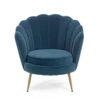 Elegant Upholstered Lounge Armchair Velvet Effect 3 Finishes - Geppy Viadurini