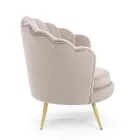 Elegant Upholstered Lounge Armchair Velvet Effect 3 Finishes - Geppy Viadurini