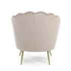 Elegant Upholstered Lounge Armchair Velvet Effect 3 Finishes - Geppy Viadurini