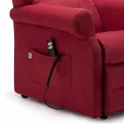 Electric Armchair with Lift & Relax Functions with 2 Motors Made in Italy - Marlene Viadurini