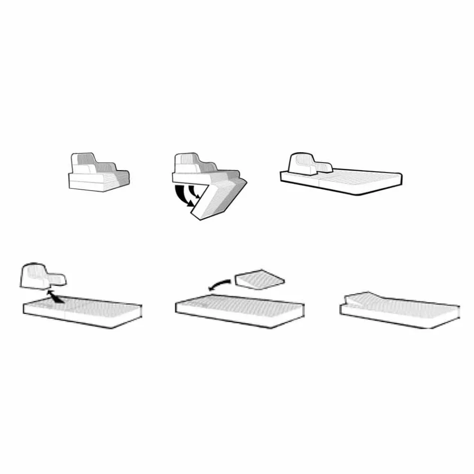 Floating armchair Trona white design Luxury, made in Italy Viadurini