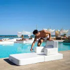 Floating armchair Trona white design Luxury, made in Italy Viadurini