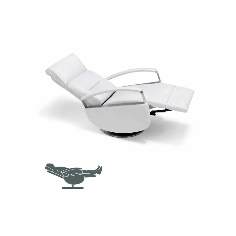 Modern design 2-motor swivel armchair made in Italy Cassia Viadurini