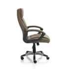 Armchair in Aged Effect Synthetic Leather - Rhodium Viadurini