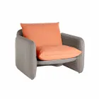 Lounge Chair with Waterproof Cushions, for Outdoor - Mara Slide Viadurini