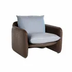 Lounge Chair with Waterproof Cushions, for Outdoor - Mara Slide Viadurini