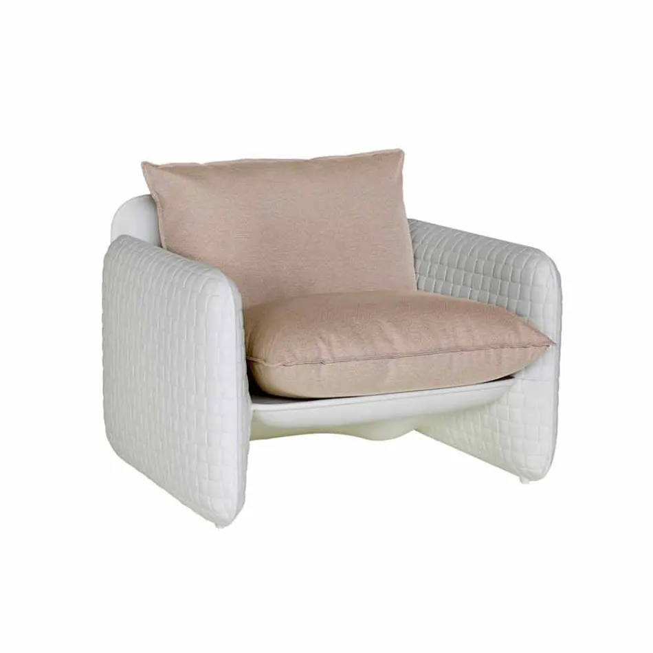 Lounge Chair with Waterproof Cushions, for Outdoor - Mara Slide Viadurini