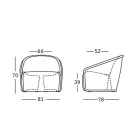 Luminous Outdoor Armchair in Polyethylene with LED Made in Italy - July Viadurini