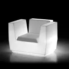 Luminous Outdoor Armchair in Polyethylene Made in Italy - Chiabotto Viadurini