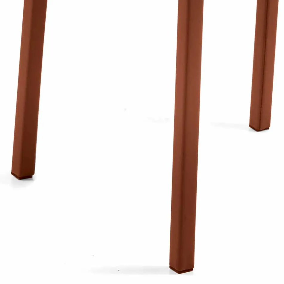 Armchair made in Italy covered in Niles leather, modern design Viadurini