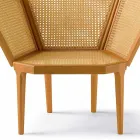 Classic design pentagonal armchair for lounge, L103xP72cm, Pole Viadurini