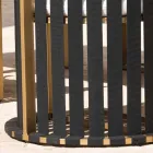 Outdoor Armchair in Aluminium and Luxury Design Ropes 3 Finishes - Julie Viadurini