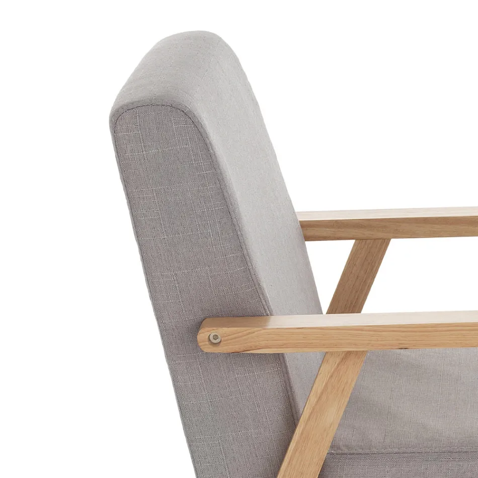 Armchair Made of Solid Pine Wood - Xenon Viadurini