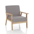 Armchair Made of Solid Pine Wood - Xenon Viadurini