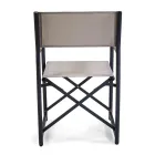 Director's Chair Made of Aluminium, Textilene and Teak Armrest - Tenda Viadurini