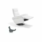 Relax armchair 2 motors swivel leather / fabric / modern leather Bluma Viadurini