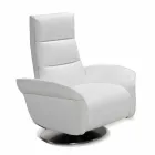 Relax armchair 2 motors swivel leather / fabric / modern leather Bluma Viadurini